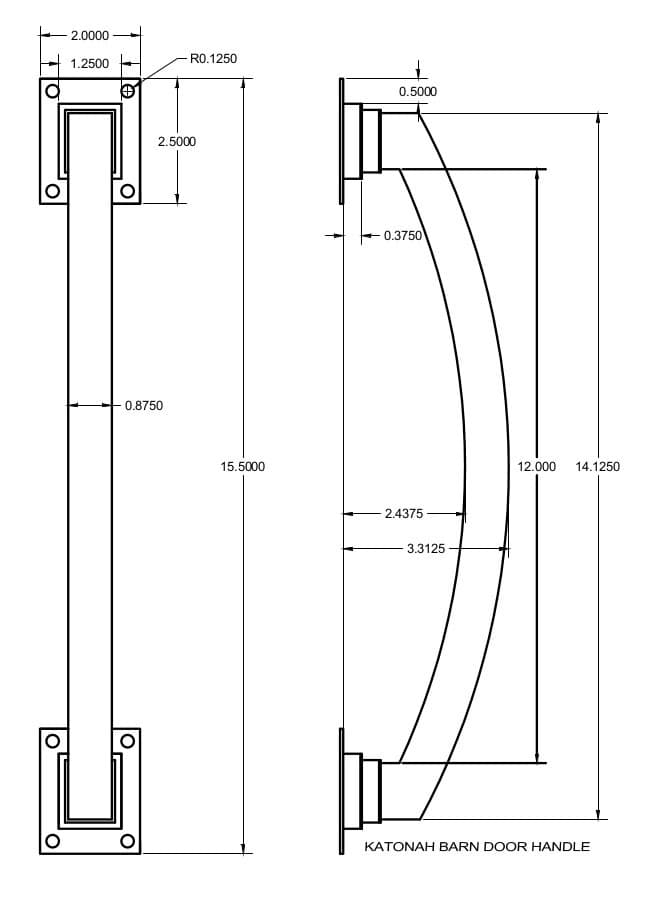 Katonah Barn Door Handle
